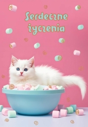 Kartka okolicznościowa W dniu urodzin kot