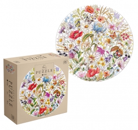 Puzzle 500: Round - Flowers 3 - Wild Meadow