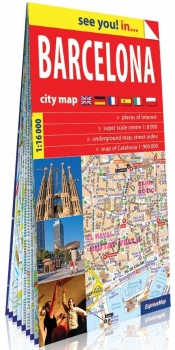 Barcelona papierowy plan miasta 1:16 000