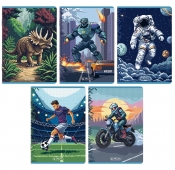 Zeszyt Herlitz Premium Pixel Fun A5/16k kratka, 1 szt