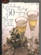 KARNET 50 ROCZNICA SLUBU QDK-043 MIX BPZ-PASSION CARDS