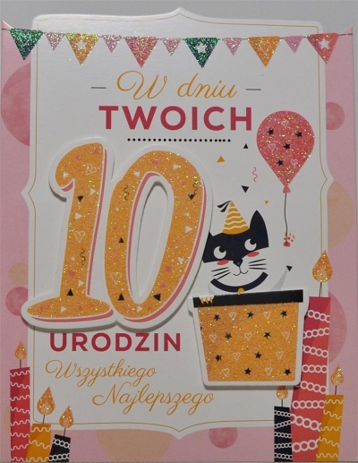 Karnet Urodziny 10