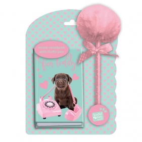 Notesik z długopisem z pomponem Studio Pets (PEU-3702)