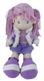 Lalka Laura 35 cm fioletowa - <br />