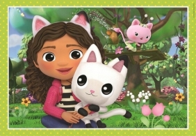 Clementoni, Puzzle 4w1 SuperColor: Koci Domek Gabi (21524)