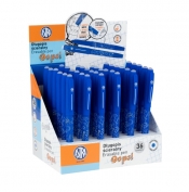 długopis ścieralny Oops! - display 36 sztuk - niebieski (201 319 001)
