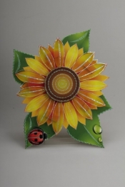 Naklejka dekoracyjna 3D duża kwiat