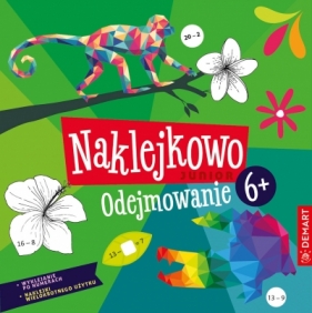 Naklejkowo Junior 6+. Odejmowanie - Anna Borchard