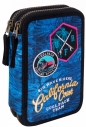 Coolpack - Jumper 2 - Piórnik podwójny z wyposażeniem - Blue (Badges G) (B66156)