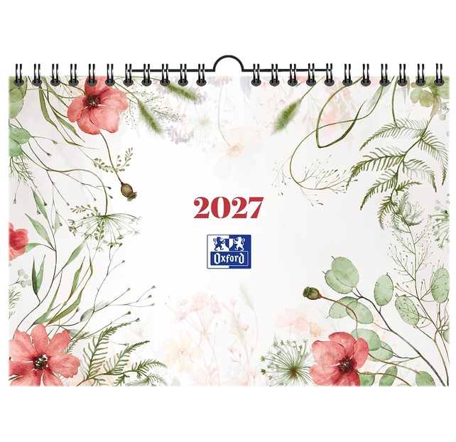 Kalendarz 2027 ścienny A4 Oxford Herbal