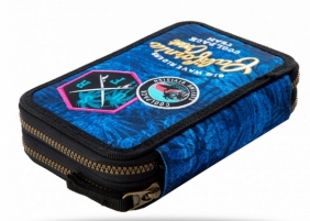 Coolpack - Jumper 2 - Piórnik podwójny z wyposażeniem - Blue (Badges G) (B66156)