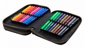 Coolpack - Jumper 2 - Piórnik podwójny z wyposażeniem - Blue (Badges G) (B66156)