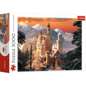 Puzzle 3000: Zimowy zamek Neuschwanstein, Niemcy (33025)