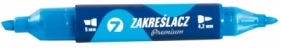 Zakreślacz Tetis ZAPACHOWY dwustronny - NIEBIESKI - końcówka okrągła i ścięta (KW510-N2) - pakowane po 12 szt.