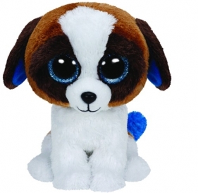 Maskotka Beanie Boos: Duke - biało-brązowy piesek 15 cm (36125)