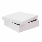 Pudełko tekturowe białe 23,5x23,5x6,5cm