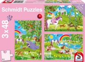 Puzzle 3x48: Księżniczki w ogrodzie (106601)