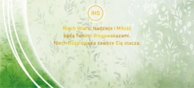 Koperta Komunia Gołab na dłoni