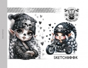 Szkicownik 200x143 24 stron 100g/m2 TW Gnomy