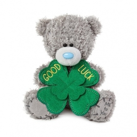 Miś Good Luck z koniczynką (13 cm)