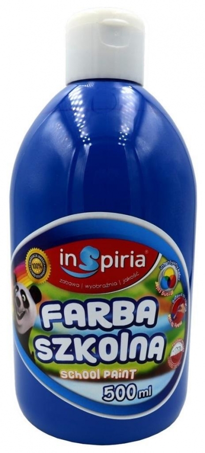 Farba szkolna ciemnoniebieska 500ml