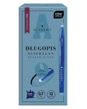 Długopis ścieralny Academy niebieski (12sz)