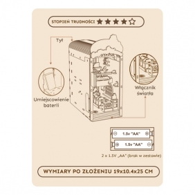 Książkowy zakątek 3D - Kawiarnia, 213el.