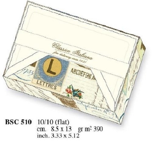 Papeteria box 10 kartek i 10 kopert BSC 510