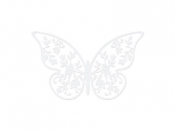 Dekoracje papierowe Motyl 8x5cm 10 zt