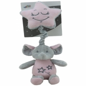 Pozytywka z gwiazdką Słoń różowy 35 cm (9125)