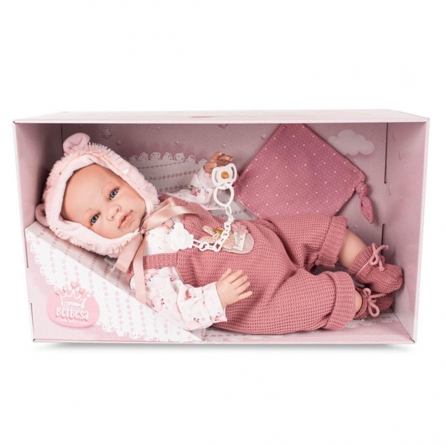 Lalka hiszpańska interaktywna płacze i mówi 45cm