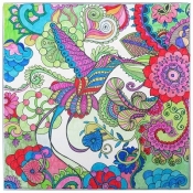 Coloring Craft Obraz Koliber 30x30+ farby 5 kolorów pędzel paleta