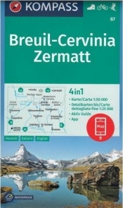 Breuil - Cervinia - Zermatt 1:50 000 Kompass - Praca zbiorowa