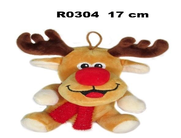 Renifer z szalikiem 17cm