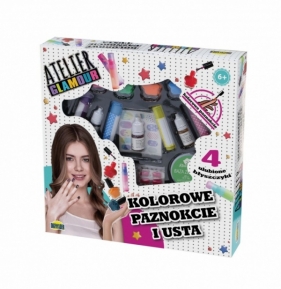 Zestaw do makijażu Atelier Glamour - Kolorowe Paznokcie i usta (02525)