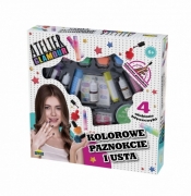 Zestaw do makijażu Atelier Glamour - Kolorowe Paznokcie i usta (02525)