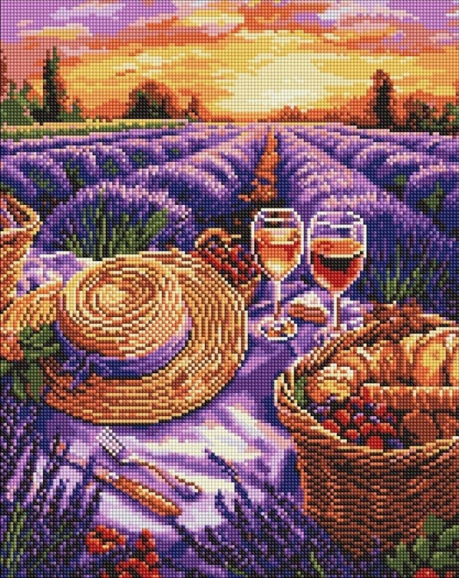 <img src='https://webimage.pl/pics/252/7/d4823104377252.jpg' style='height:440px' /> Diamentowa mozaika - Fioletowy horyzont 40x50cm