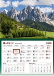 Kalendarz 2023 jednodzielny Góry
