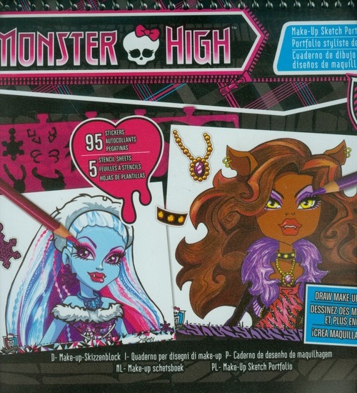 Monster High Upiorne makijaże Szkicownik
	 (64025)