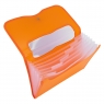Teczka harmonijkowa z gumką A4/7 przegródek PVC - Pomarańczowa