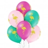 Balony flamingi 30cm 6szt