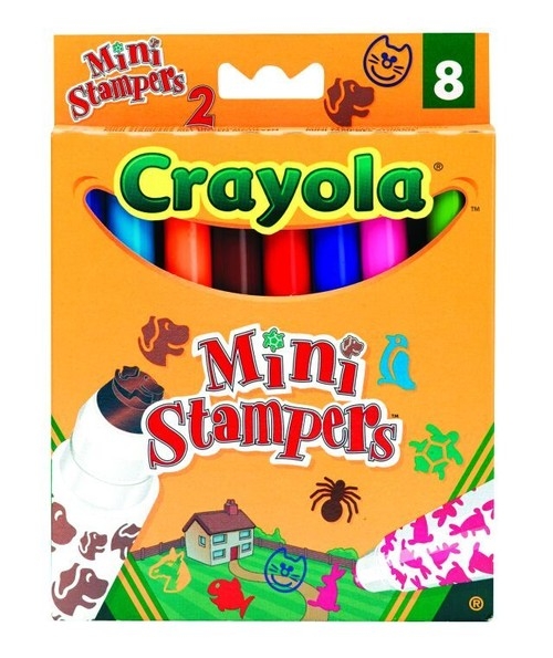 Flamastry Crayola ministempelki 8 sztuk (8125)