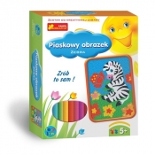 Zrób to sam Piaskowy obrazek Zebra
