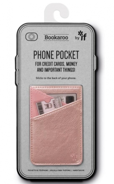 Bookaroo Phone Pocket Portfel na telefon złoty róż