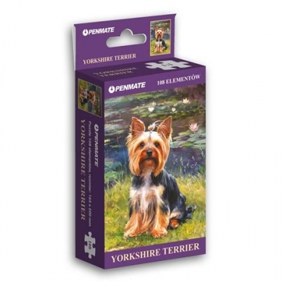 Puzzle mini 108 elementów Penmate Dog Garden Yorkshire Terrier