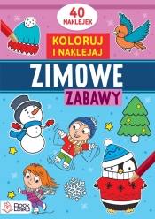 Koloruję i naklejam. Zimowe zabawy.