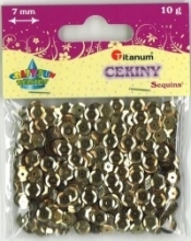 Cekiny Kółka Żółte (7mm 10g)