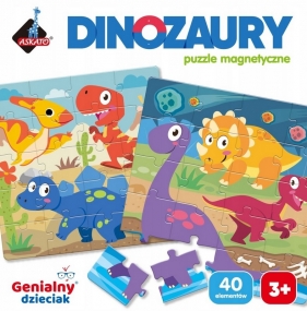 Magnetyczne puzzle - Dinozaury