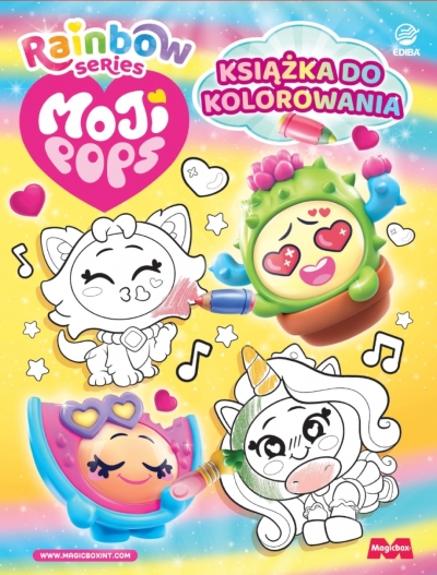 MojiPops Rainbow. Książka do kolorowania