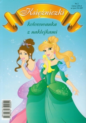 Księżniczki 2 Kolorowanka z naklejkami - <br />